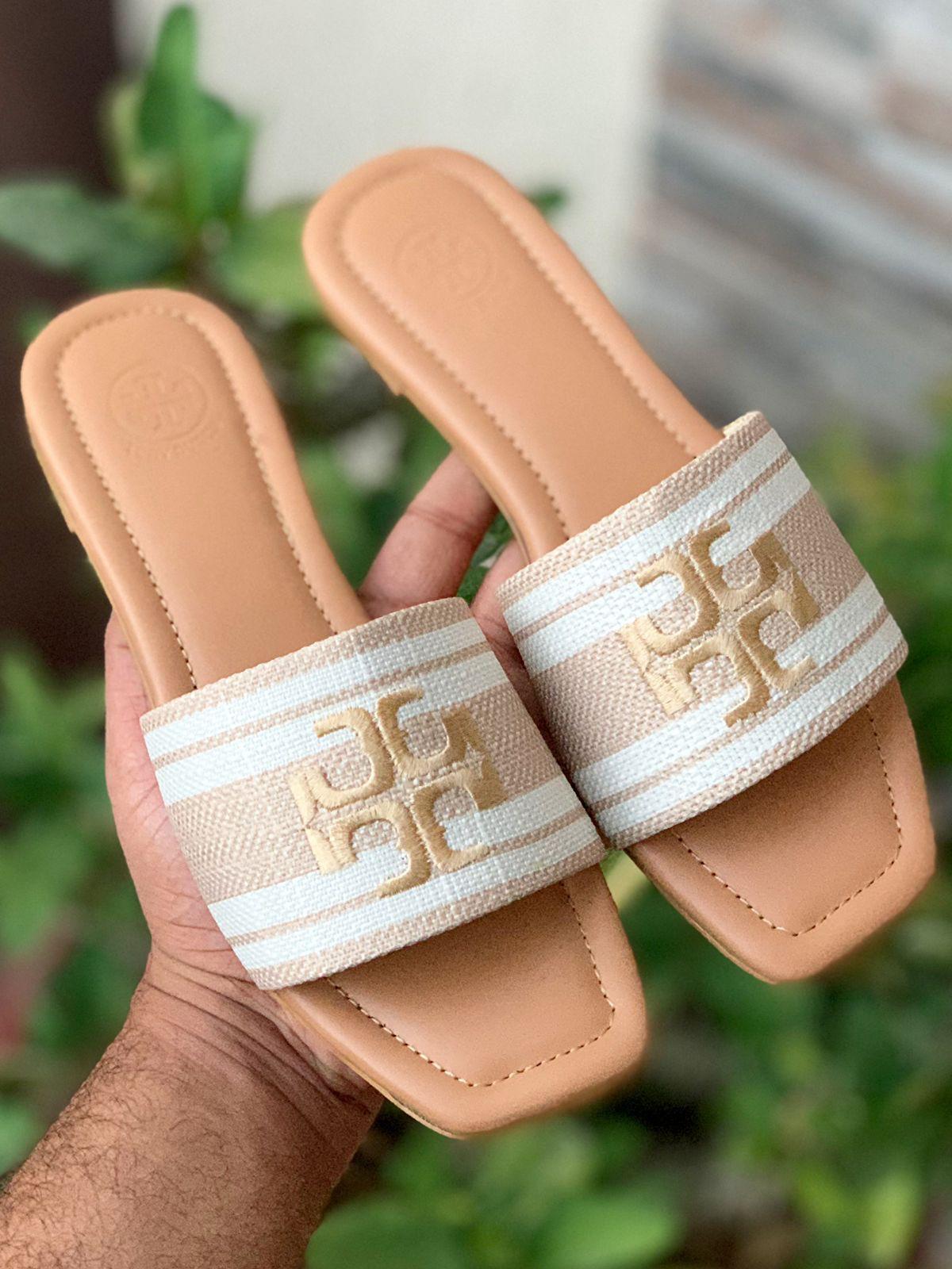 Tory Burch Embroidery Flat Slipper
